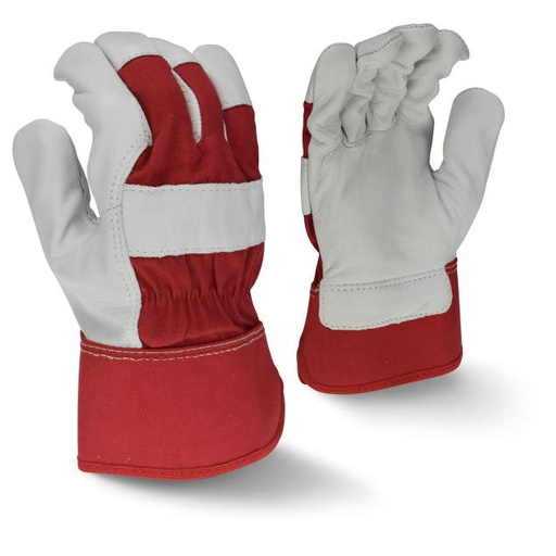 [RWG3700M] Glove Premium Grain Goatskin Leather • Rubberized Safety Cuff Size M