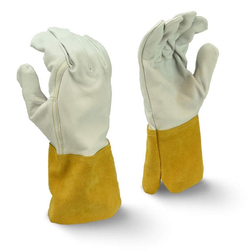 [RWG6710M] Glove Mig-Tig Select Grain Goatskin • 4" Russett Regular Split Shoulder Cuff Size M