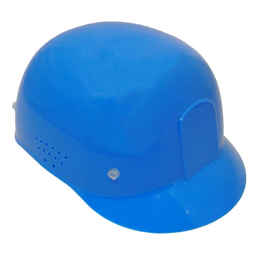 [302-BLUE] 4-Point Molded Suspension • Easy Size Adjustments • Perforated Sides • Headband Sizes 6 5/8" - 7 5/8" Bump Cap - Blue