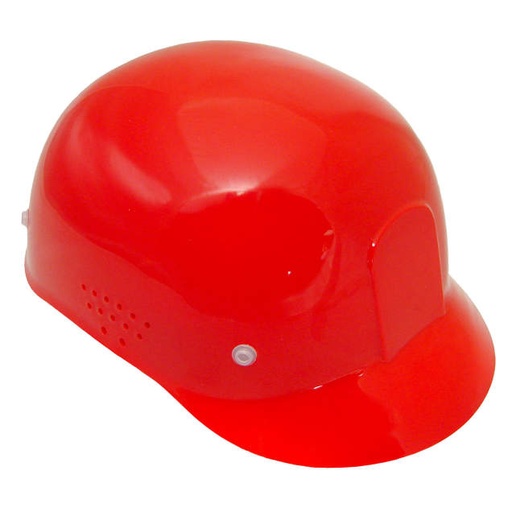 [302-RED] 4-Point Molded Suspension • Easy Size Adjustments • Perforated Sides • Headband Sizes 6 5/8" - 7 5/8" Bump Cap - Red