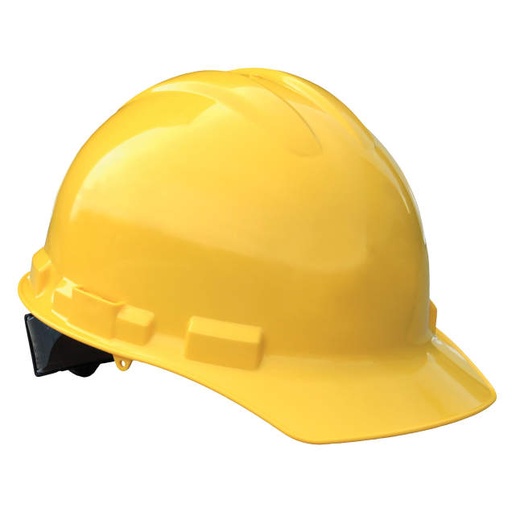 [DPG11-Y] Hard Hat 6 Point Ratchet Suspension • Padded Headband Cap Style - Yellow