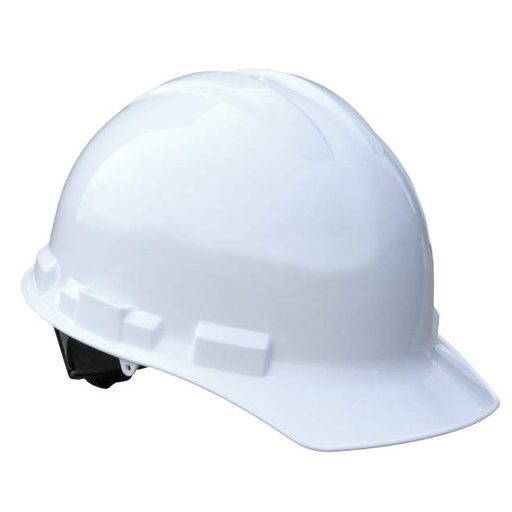 [GHP6-WHITE] Hard Hat 6 Point Pinlock Cap Style 6 Pt Pinlock - White