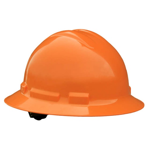 [QHR6-ORANGE] Hard Hat 6 Point Ratchet Full Brim 6 Pt Ratchet - Orange