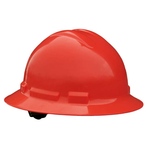 [QHR6-RED] Hard Hat 6 Point Ratchet Full Brim 6 Pt Ratchet - Red