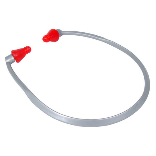 [RB1100] NRR 23 • 2 Flange Tapered Shape JELLI™ Snug Plugs • Reusable • Washable • Made in USA Banded Hearing Protector