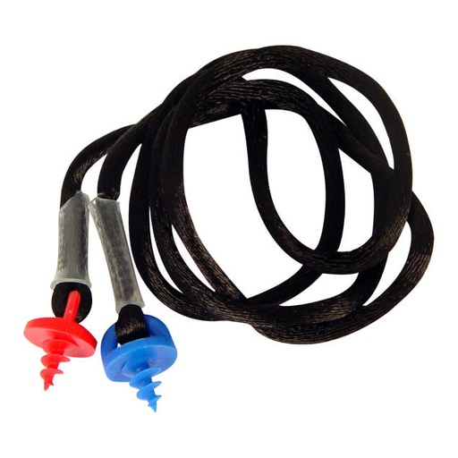 [CEPNC-B] Custom Earplug Neck Cord Black Neckcord with Screws