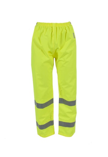 [91001-10-1-LIM-L] Pants ANSI/ISEA Type R Class E • 2” Silver 3M™ Scotchlite™ Reflective Tape around Each Leg • Elastic Waist Two Side Slash Openings Lime - Size L