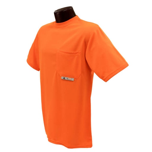 [ST11-NPOS-M] Max-Dri Moisture Wicking T-Shirt • No Reflective Tape • Chest Pocket • Does NOT Meet ANSI/ISEA Hi-Vis Orange - Size M