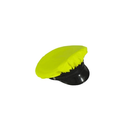 [UN475-62-LIM-U] 3 Snaps Inside Cap Cover for Detachable Cape • Designed for an Eight-Point Police Cap Lime - Universal Size