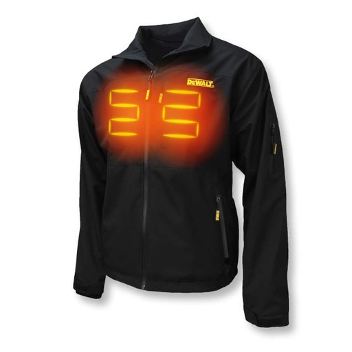 [DCHJ090BD1-M] Kit includes (1) Jacket, DCB203 20V MAX Lithium-Ion Battery (2.0 Ah), Charger and DCB092 USB Power Adapter Black Structured Soft Shell Jacket w/Battery - Size M