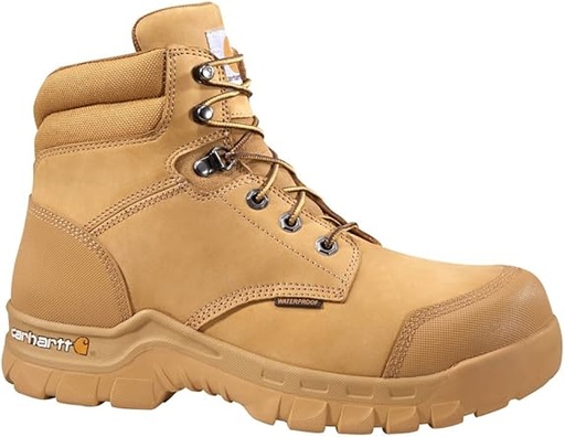 [CMF6356-11.5W] Carhartt -Rugged Flex Waterproof 6" Composite Toe Work Boot - Wheat Nubuck-11.5W