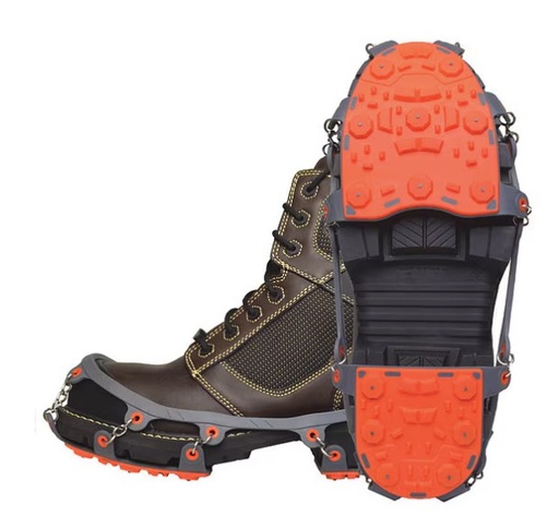 [JD7710-LRG] Ring Stretch Overshoe Device, Low-Profile Tungsten Carbide ice cleats size-LRG Fits Men 10-11.5/Fits Women 12+