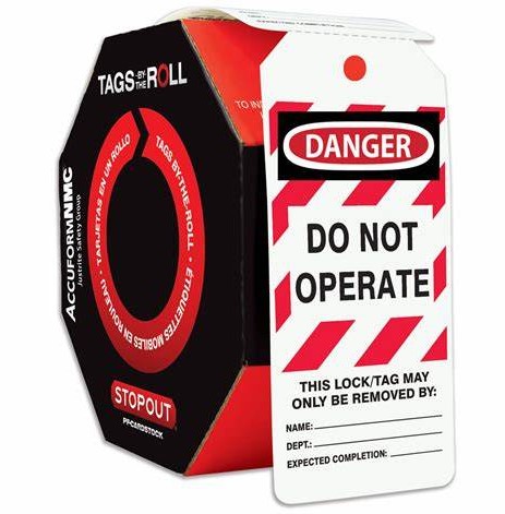 [TAR472] OSHA Danger Tags By-The-Roll: Do Not Operate