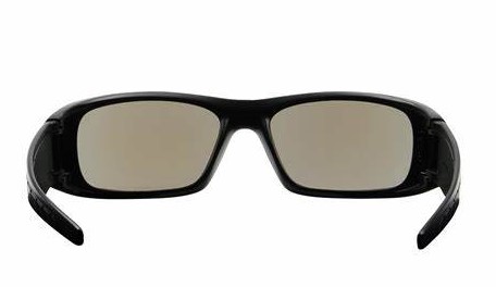 [250-53-0006] Glasses, SQUADRON, BLUE MIRROR PLUS LENS, AS, BLACK FRAME - Black - OS