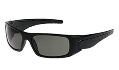 [250-53-0021] SQUADRON, GRAY LENS, AS/AF, BLACK FRAME - Black - OS