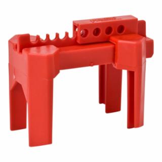 [262-BS07A-RD] 4-Legged Ball Valve Lockout, 0.313 in Diameter Shackle, 3.05 in W x 5.31 in D x 4.07 in H, Red