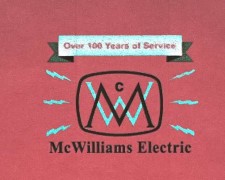 [10203086-MCWILLIAMS] Hard hat, Matte Red, VGard, McWilliams logo BL#29858-4 BACK / BL86352 rev 2 front