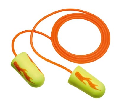 [7000127484] Earplugs, 311-1257 E-A-R Soft, Yellow Neon Blast, Corded 100/box 