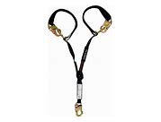[LPO62SADJ] Combat™  Positioning 6' Adjustable Restraint Double Leg Lanyard with Snap Hooks