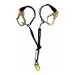[LPO62RADJ] Combat™  Positioning 6' Adjustable Restraint Double Leg Lanyard with Rebar Hooks