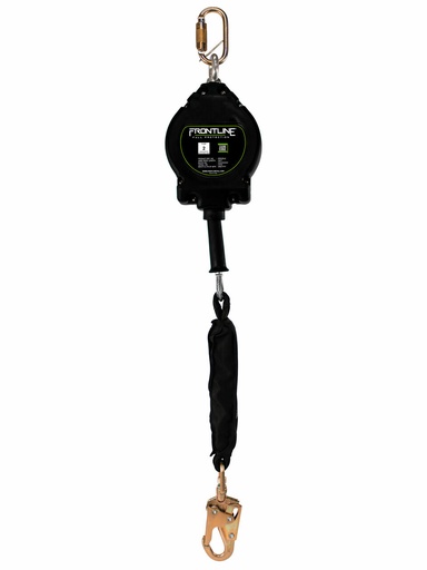 [RPG25LE] Leading Edge Cable Single Leg 25' SRL with Steel Snap Hook End