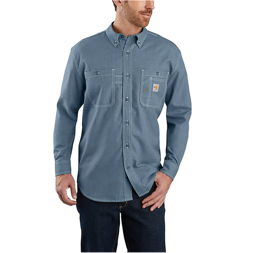 Carhartt Men's FR Force Org Fit Lightweight Long-Sleeve Button-Front Shirt