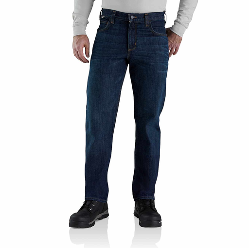 Carhartt Men's FR Rugged Flex Slim Fit 5 Pocket Jean- Midnight Indigo
