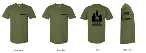Granite Logo- Next Level CVC T Shirt 6210- Military Green