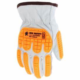 36136HP- Dozen Glove, B/C Goat Leather HPPE Liner w/ TPR Cut ANSI A5   