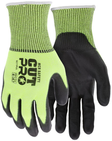 9277PU-Pairs Glove, Cut 7, Pro Hivis 13g Hypermax Hivis   