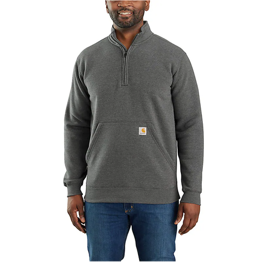 Carhartt Men's Loose Fit Midweight Quarter-Zip Mock-Neck Sweatshirt 