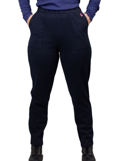 Pants, FR, Womens, Knit HauteWork Warrior High Waist, Navy.
