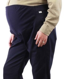 Pants, FR, Women's Maternity, 9oz, knit panel for growth, Navy.