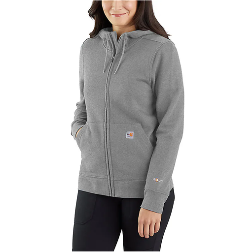 Women's FR Force Relaxed Fit Midweight Hooded Zip Front Sweatshirt,TS4982.