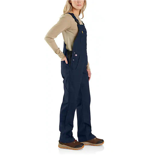 OR5780 W FR RF LseFt Dck Bib Overalls Dark Navy.