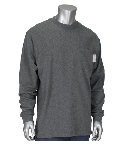 AR/FR Long Sleeve T-Shirt, 10.6 cal 6.5 oz Interlock Cotton