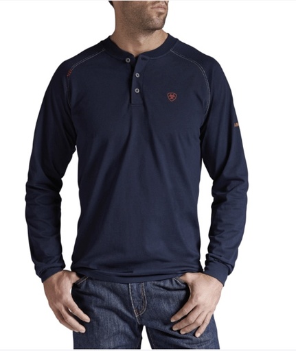 Ariat Men's FR Henley Long Sleeve Work Shirt  