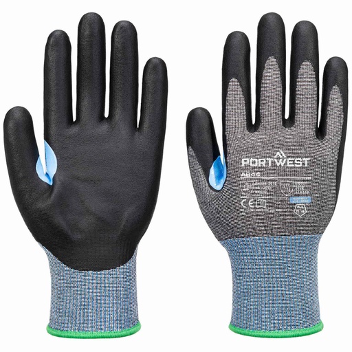 A644 - CS Cut D15 Nitrile Glove A4 - Gray/Black