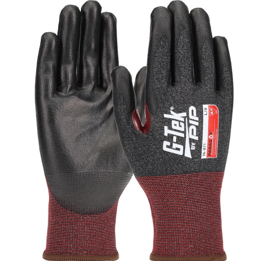 PIP 16-871 G-Tek Paradox Seamless Knit Blended Gloves - PosiGrip MAX Coating - ANSI Cut Level: A7 ANSI - Abrasion Level: 4 - ANSI Puncture Level: 2
