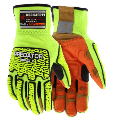 FF2931 - MCR Safety Predator® Mechanics Gloves - Cut Resistant Work Gloves