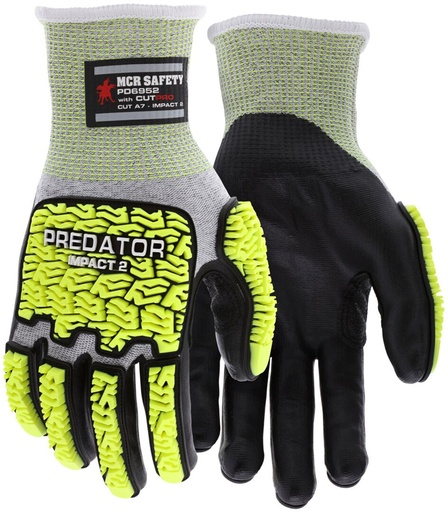 PD6952 - Predator® Mechanics Work Gloves - Hi-Visibility Impact Resistant Work Gloves