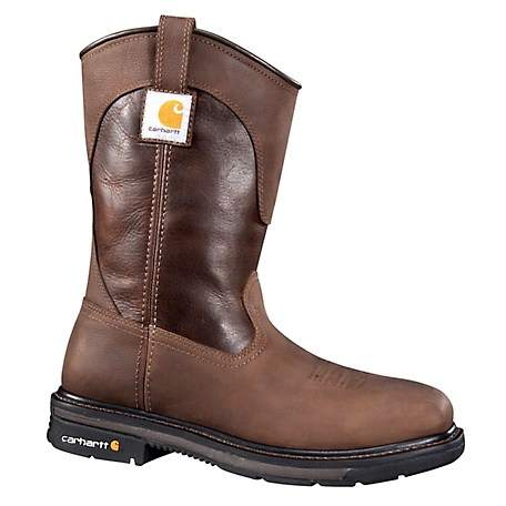 Carhartt -Rugged Flex Square Toe Waterproof 11" Steel Toe Wellington - Carhartt Brown