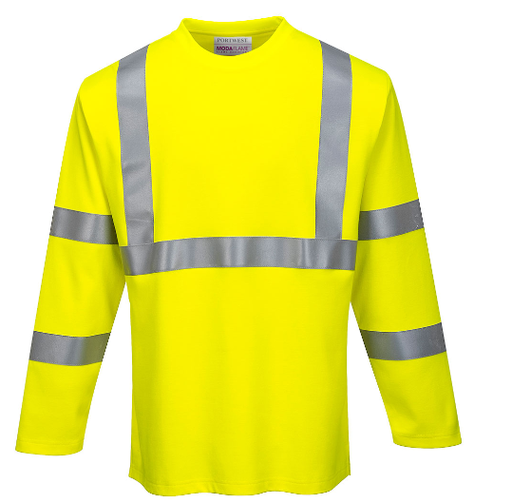 FR Hi-Vis Long Sleeve T-Shirt Yellow