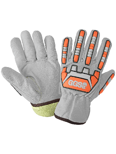 CIA7000INT - Pair Cut 6 and Impact 2 Resistant Goatskin Leather Insulated Drivers Gloves with Heat Resistant Aralene® Liner